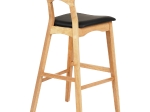 ΣΚΑΜΠΟ ΜΠΑΡ USOPP HM9951.01 RUBBERWOOD ΣΕ ΟΑΚ-ΜΑΥΡΟ PU 43x41x100Υεκ.