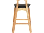 ΣΚΑΜΠΟ ΜΠΑΡ USOPP HM9951.01 RUBBERWOOD ΣΕ ΟΑΚ-ΜΑΥΡΟ PU 43x41x100Υεκ.