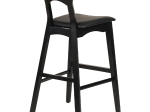 ΣΚΑΜΠΟ ΜΠΑΡ USOPP HM9951.02 RUBBERWOOD & PU ΣΕ ΜΑΥΡΟ 49x53x99,5Υεκ.