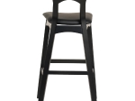 ΣΚΑΜΠΟ ΜΠΑΡ USOPP HM9951.02 RUBBERWOOD & PU ΣΕ ΜΑΥΡΟ 49x53x99,5Υεκ.