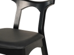 ΣΚΑΜΠΟ ΜΠΑΡ USOPP HM9951.02 RUBBERWOOD & PU ΣΕ ΜΑΥΡΟ 49x53x99,5Υεκ.