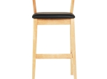 ΣΚΑΜΠΟ ΜΠΑΡ NAMI HM9952.01 RUBBERWOOD ΣΕ ΟΑΚ-ΜΑΥΡΟ PU 47,5x59x102,5Υεκ.