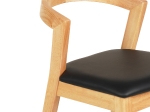 ΣΚΑΜΠΟ ΜΠΑΡ NAMI HM9952.01 RUBBERWOOD ΣΕ ΟΑΚ-ΜΑΥΡΟ PU 47,5x59x102,5Υεκ.