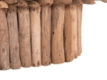 ΤΡΑΠΕΖΙ ΣΑΛΟΝΙΟΥ ΟΒΑΛ SPARROW HM9962 DRIFTWOOD--ΓΥΑΛΙ 106x55,5x50,5Υεκ.