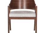 ΚΑΡΕΚΛΑ NERO HM9972 RUBBERWOOD ΣΕ ΚΑΡΥΔΙ-ΓΚΡΙ ΥΦΑΣΜΑ ΚΑΘΙΣΜΑ 56x56x78Yεκ.