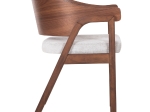 ΚΑΡΕΚΛΑ NERO HM9972 RUBBERWOOD ΣΕ ΚΑΡΥΔΙ-ΓΚΡΙ ΥΦΑΣΜΑ ΚΑΘΙΣΜΑ 56x56x78Yεκ.