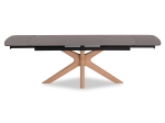 ΤΡΑΠΕΖΙ ΤΡΑΠΕΖΑΡΙΑΣ HORIZON SM18091.02 ΚΕΡΑΜΙΚΟ TOP-ΠΟΔΙΑ ΣΗΜΥΔΑ ΜΕ ΦΡΑΞΙΝΟ 180x90εκ