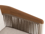 ΠΟΛΥΘΡΟΝΑ ΑΛΟΥΜINIOY ΣΕΙΡΑ ETHEREAL SM6166 ΞΥΛΟ TEAK-P.E.ΣΧΟΙΝΙ-OLEFIN 60x63x84Υεκ