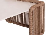 ΤΡΑΠΕΖΑΚΙ ΑΛΟΥΜΙΝΙΟΥ ΣΕΙΡΑ DESTINY SM6171 ΣΧΟΙΝΙ-SINTERED STONE TOP 88x88x39,5Υεκ.