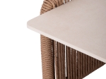 ΤΡΑΠΕΖΑΚΙ ΑΛΟΥΜΙΝΙΟΥ ΣΕΙΡΑ DESTINY SM6171 ΣΧΟΙΝΙ-SINTERED STONE TOP 88x88x39,5Υεκ.