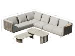 ΣΕΤ ΣΑΛΟΝΙ ΕΞ.ΧΩΡΟΥ 6TMX ΣΕΙΡΑ NEXUS SM6178 ΑΛΟΥΜΙΝΙΟ-TWIST RATTAN-ΤΕΑΚ-SINTERED STONE