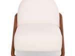 ΠΟΛΥΘΡΟΝΑ LOUNGE RAMROD SM9967 ΞΥΛΟ TEAK ΦΥΣΙΚΟ-ΕΚΡΟΥ ΜΠΟΥΚΛΕ 76x84x51-77,5Υεκ.