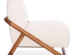 ΠΟΛΥΘΡΟΝΑ LOUNGE RAMROD SM9967 ΞΥΛΟ TEAK ΦΥΣΙΚΟ-ΕΚΡΟΥ ΜΠΟΥΚΛΕ 76x84x51-77,5Υεκ.