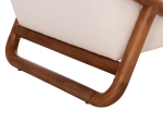ΠΟΛΥΘΡΟΝΑ LOUNGE RAMROD SM9967 ΞΥΛΟ TEAK ΦΥΣΙΚΟ-ΕΚΡΟΥ ΜΠΟΥΚΛΕ 76x84x51-77,5Υεκ.