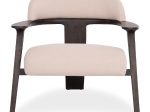 ΠΟΛΥΘΡΟΝΑ LOUNGE TRIAD SM9968 ΞΥΛΟ TEAK ΣΕ ΜΑΥΡΟ-ΕΚΡΟΥ ΥΦΑΣΜΑ 77x75,5x67Υεκ.