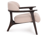 ΠΟΛΥΘΡΟΝΑ LOUNGE TRIAD SM9968 ΞΥΛΟ TEAK ΣΕ ΜΑΥΡΟ-ΕΚΡΟΥ ΥΦΑΣΜΑ 77x75,5x67Υεκ.