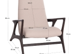 ΠΟΛΥΘΡΟΝΑ LOUNGE ARYA SM9969 ΞΥΛΟ TEAK ΣΕ ΜΑΥΡΟ-ΕΚΡΟΥ ΜΠΟΥΚΛΕ ΥΦΑΣΜΑ 92x80x86Υεκ.