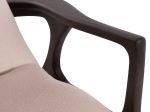 ΠΟΛΥΘΡΟΝΑ LOUNGE ARYA SM9969 ΞΥΛΟ TEAK ΣΕ ΜΑΥΡΟ-ΕΚΡΟΥ ΜΠΟΥΚΛΕ ΥΦΑΣΜΑ 92x80x86Υεκ.