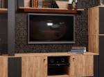 ΕΠΙΠΛΟ ΤΗΛΕΟΡΑΣΗΣ OLD WOOD ΧΡΥΣΟΣ ΔΡΥΣ ΜΕ ΜΑΥΡΟ 140X44X47.5ΕΚ