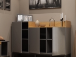 ΜΠΟΥΦΕΣ BERIL ΑΝΘΡΑΚΙ-ΧΡΥΣΟ ΔΡΥΣ 155.1X42X98.6CM