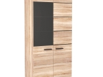 ΒΙΤΡΙΝΑ SOLO ΔΙΦΥΛΛΗ 90X41X197CM ΜΕ ΤΖΑΜΙ SONOMA ΜΕ WENGE
