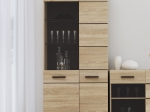 ΒΙΤΡΙΝΑ SOLO ΔΙΦΥΛΛΗ 90X41X197CM ΜΕ ΤΖΑΜΙ SONOMA ΜΕ WENGE
