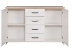 ΜΠΟΥΦΕΣ VERNE 147.9X37.2X91.8CM ΛΕΥΚΟ-ΦΥΣΙΚΟ ΔΡΥΣ