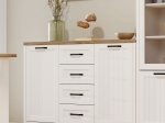 ΜΠΟΥΦΕΣ VERNE 147.9X37.2X91.8CM ΛΕΥΚΟ-ΦΥΣΙΚΟ ΔΡΥΣ