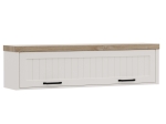 VERNE ΡΑΦΙ ΤΟΙΧΟΥ ΚΡΕΜΑΣΤΟ 137.9X30X35CM ΧΡΩΜΑ ΛΕΥΚΟ-ΦΥΣΙΚΟΣ ΔΡΥΣ