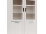 BΙΤΡΙΝΑ VERNE ΔΙΦΥΛΛΗ  114.8X37.2X153CM ΛΕΥΚΟ-ΦΥΣΙΚΟΣ ΔΡΥΣ