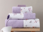 Borea Πετσέτες Σετ 3ΤΜΧ Elodie 70 x 140 / 50 x 90 / 30 x 50 cm Φυστικί