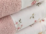 Borea Πετσέτες Σετ 3ΤΜΧ Elodie 70 x 140 / 50 x 90 / 30 x 50 cm Φυστικί