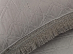 Borea Κουβερλί Εμπριμέ Σετ Dahlia Υπέρδιπλο 220 x 240 cm + (2) 50 x 70 cm Γκρι