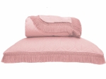 Borea Κουβερλί Εμπριμέ Σετ Dahlia Υπέρδιπλο 220 x 240 cm + (2) 50 x 70 cm Ροζέ
