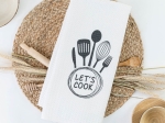 Borea Ποτηρόπανα Κουζίνας Waffle Let's Cook 50 x 70 cm Μπεζ