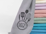 Borea Ποτηρόπανα Κουζίνας Waffle Let's Cook 50 x 70 cm Μπλε
