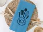 Borea Ποτηρόπανα Κουζίνας Waffle Let's Cook 50 x 70 cm Ροζέ
