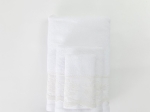 Borea Πετσέτες Σετ 3ΤΜΧ Blanche 70 x 140 / 50 x 90 / 30 x 50 cm Λευκό