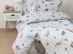 Borea Κουβερλί Σετ Toys Μονό 160 x 220 cm + 50 x 70 cm Σιέλ