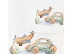 Borea Πετσέτες Σετ 2ΤΜΧ Toys Λευκό 70 x 120 / 30 x 50 cm Λευκό
