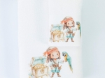Borea Πετσέτες Σετ 2ΤΜΧ Pirate Λευκό 70 x 120 / 30 x 50 cm Λευκό