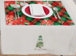 Borea Τραβέρσα Χριστουγεννιάτικη Christmas Tree 50 x 140 cm Εκρού