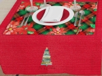 Borea Καρέ Χριστουγεννιάτικο Christmas Tree 90 x 90 cm Εκρού