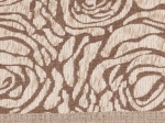 Borea Ριχτάρι Σενίλ Πολυθρόνας Roses 180 x 180 cm Γκρι