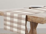 Borea Καρέ Αδιαβροχοποιημένο Καρώ 90 x 90 cm Πορτοκαλί