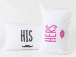 Borea Ζεύγος Μαξιλαροθήκες His&Hers (2) 50 x 70 cm Λευκό