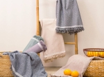 Borea Ριχτάρι Βαμβακερό Τετραθέσιο Basic 180 x 320 cm Καφέ