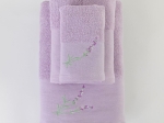 Borea Πετσέτες Σετ 3ΤΜΧ Lavender 70 x 140 / 50 x 90 / 30 x 50 cm Εκρού