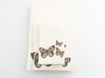 Borea Πετσέτες Σετ 2ΤΜΧ Butterfly 50 x 90 / 30 x 50 cm Λευκό