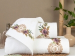 Borea Πετσέτες Σετ 3ΤΜΧ Florence 70 x 140 / 50 x 90 / 30 x 50 cm Εκρού